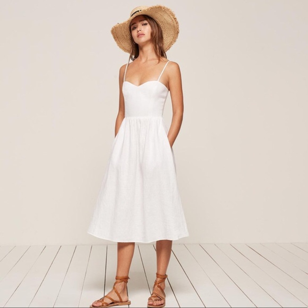 Reformation dress Olivia - White size 0 NWT